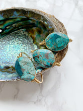 Load image into Gallery viewer, Blue Ocean Jasper Cuff, Gold or Silver