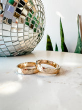 Load image into Gallery viewer, Wide Hammered Stacking Ring