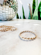 Load image into Gallery viewer, Twisty Turvy Gold Stacking Ring