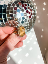 Load image into Gallery viewer, Gold and Citrine Antique Style Ring size 6.5