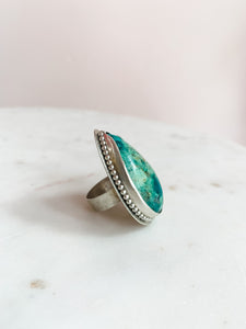 Thick Thirty Extra Bold Turquoise Statement Ring - 7.5