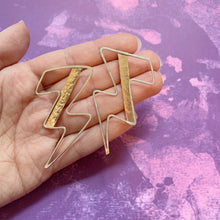 Load image into Gallery viewer, Bowie Lightening Bolt Earrings