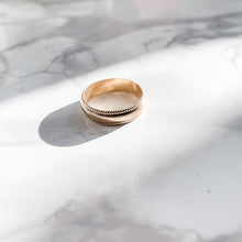 Load image into Gallery viewer, Heirloom Wide Gold Band