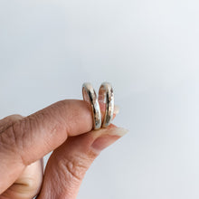 Load image into Gallery viewer, Chunky Hammered Silver Band