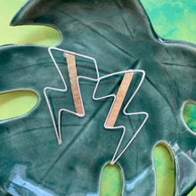 Load image into Gallery viewer, Bowie Lightening Bolt Earrings