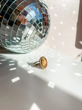 Load image into Gallery viewer, Gold and Citrine Antique Style Ring size 7.5