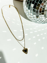 Load image into Gallery viewer, Onyx Double Up Layering Necklace