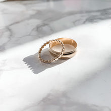 Load image into Gallery viewer, Heirloom Wide Gold Band