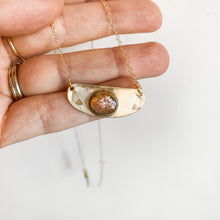 Load image into Gallery viewer, Rising Sun Gold Gemstone Dainty Necklace - Pre order