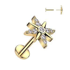 Starburst Flat Back Earring