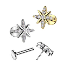 Load image into Gallery viewer, Starburst Flat Back Earring