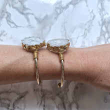 Load image into Gallery viewer, Large Solar Quartz Adjustable Cuff