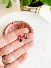 Load image into Gallery viewer, Disco Fever Rhinestone Stud Earrings