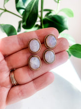 Load image into Gallery viewer, Antique Moonstone Earrings