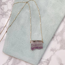 Load image into Gallery viewer, Amethyst Long Dainty Necklace - The Catalyst Mercantile