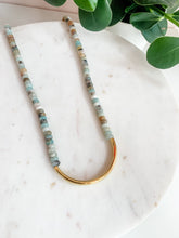 Load image into Gallery viewer, Not Your Mama&#39;s Layered Necklace - Amazonite Heishe