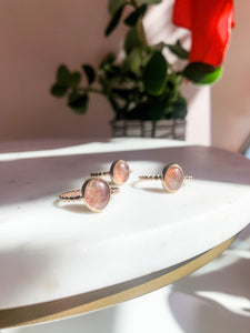 Pink Sandstone Delicate Ring