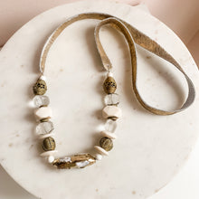Load image into Gallery viewer, Holiday House Gold Accented Pearl Statement Necklace