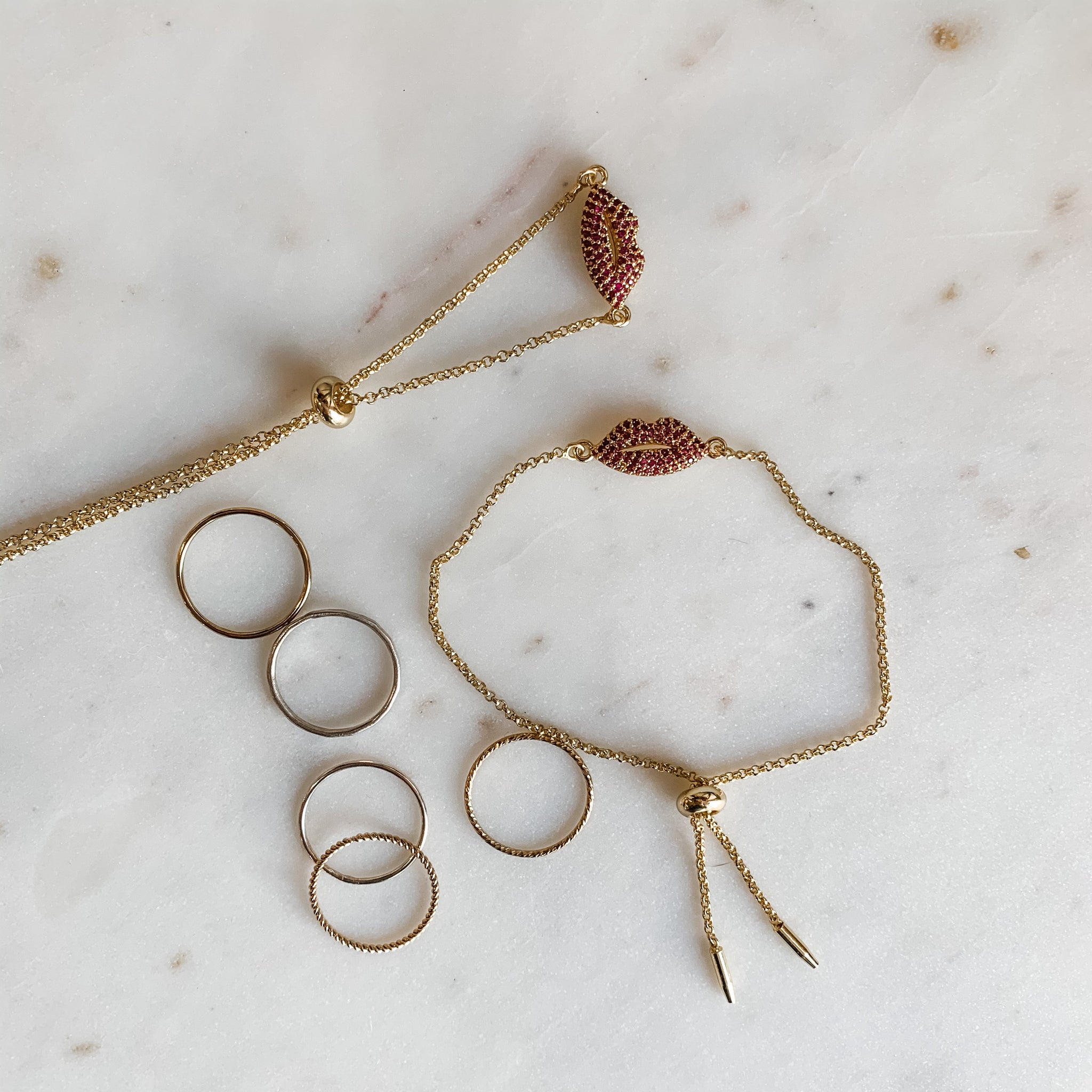 14K Yellow Gold Curve Bar Diamond Cut Wheat Chain Adjustable Bracelet –  JewelryAffairs