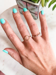 Gold Fill Open Circle Ring