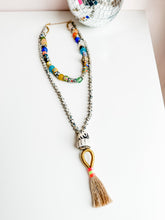 Load image into Gallery viewer, Twisted Sisters Multi Layer African Bead Necklace