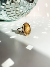 Load image into Gallery viewer, Gold and Citrine Antique Style Ring size 7.5
