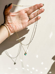 Turquoise Double Up Layering Necklace