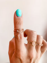 Load image into Gallery viewer, Tiny CZ Stacking Ring - Rose Gold