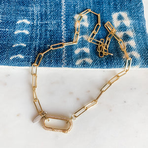 Paperclip Collarbone Statement Necklace