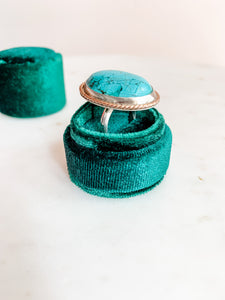 Out West Mixed Metal Turquoise Ring - 7.5