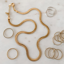 Load image into Gallery viewer, Stunna Liquid Gold 18k Gold Fill Snake Chain Necklace