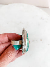 Load image into Gallery viewer, Thick Thirty Extra Bold Turquoise Statement Ring - 7.5
