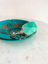 Load image into Gallery viewer, Silver Turquoise Gemstone Cuff