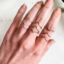 Load image into Gallery viewer, Chevron Dainty Stacker Ring