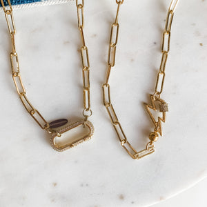 Paperclip Collarbone Statement Necklace