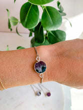 Load image into Gallery viewer, Amethyst Slice Bolo Bracelet