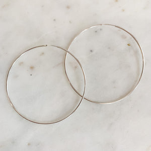 Forever Hoops Extra Large Sterling Silver