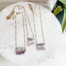 Load image into Gallery viewer, Amethyst Layering Dainty Necklace