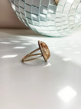Load image into Gallery viewer, Gold and Citrine Antique Style Ring size 7.5